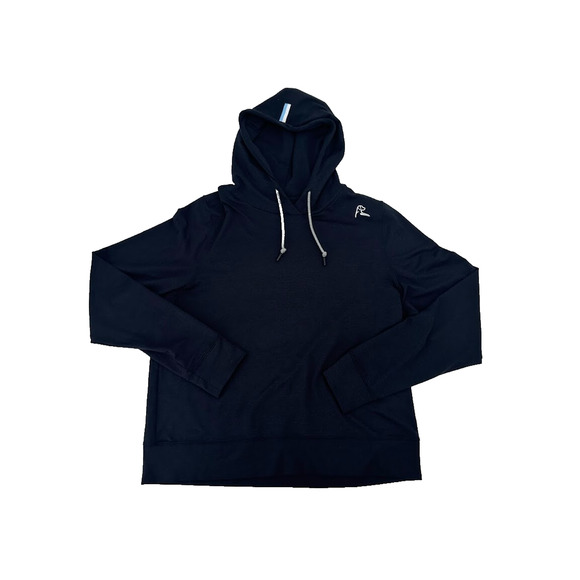 Rhoback Hesi Performance Pullover Hoodie Black Men's Size Large Athletic Sporty - Picture 1 of 6